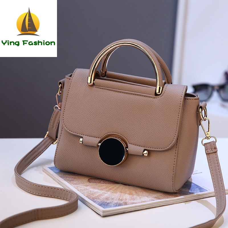 YING FASHION Bags for Women New Small Square Shoulder Bag Leather Luxury Handbags Women HB8767