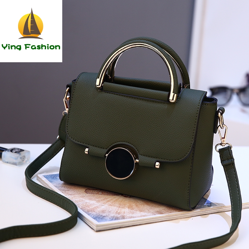 YING FASHION Bags for Women New Small Square Shoulder Bag Leather Luxury Handbags Women HB8767