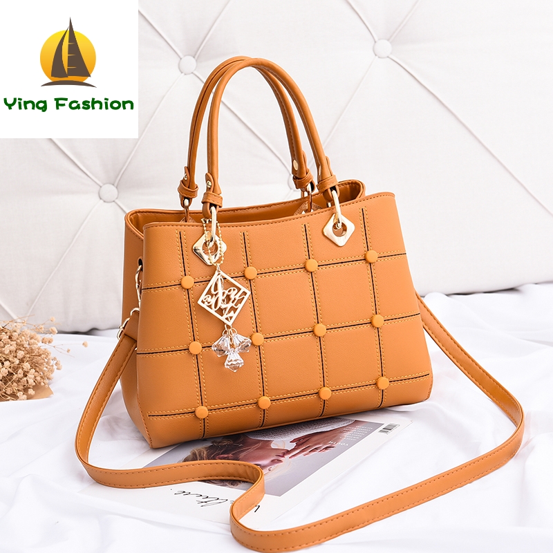 YING FASHION Casual Women&apos;s Handbags Luxury Shoulder Bag PU High Quality Women Bag HB8789