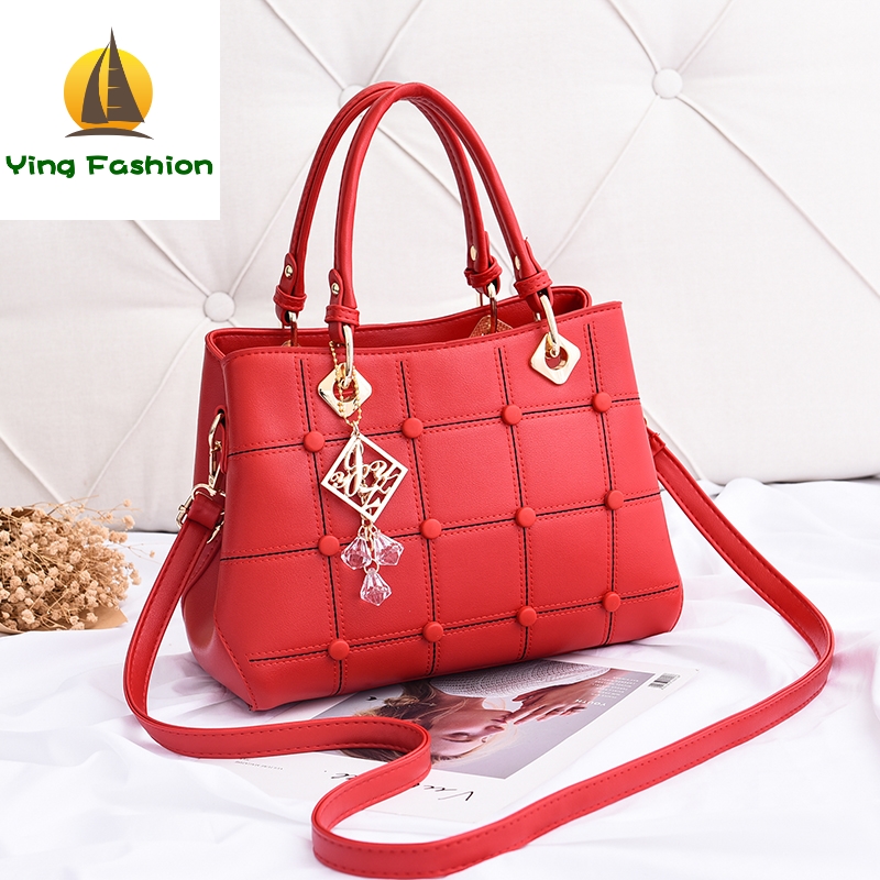 YING FASHION Casual Women&apos;s Handbags Luxury Shoulder Bag PU High Quality Women Bag HB8789