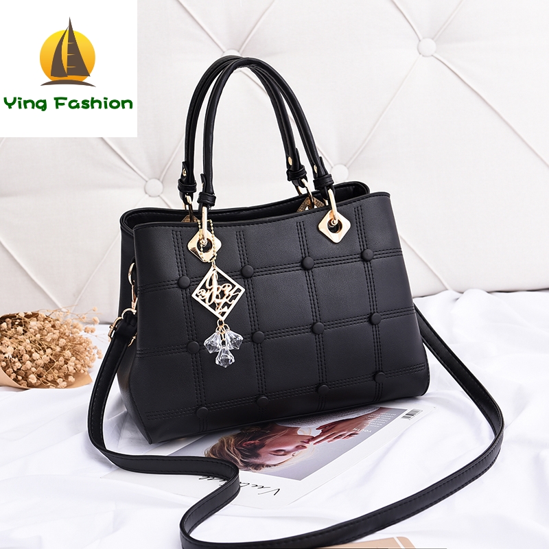 YING FASHION Casual Women&apos;s Handbags Luxury Shoulder Bag PU High Quality Women Bag HB8789