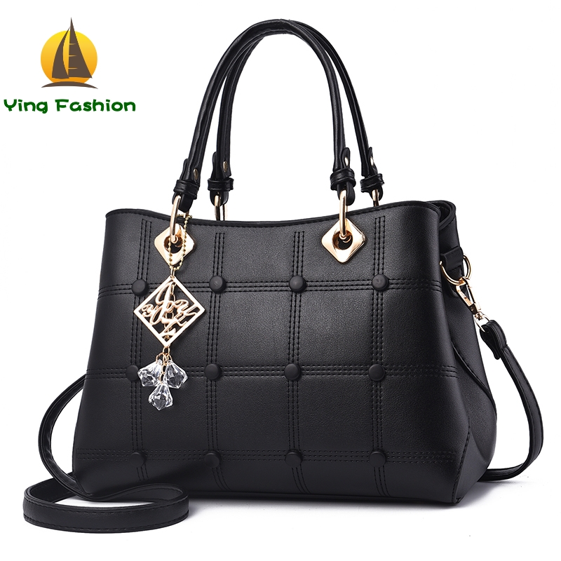 YING FASHION Casual Women&apos;s Handbags Luxury Shoulder Bag PU High Quality Women Bag HB8789