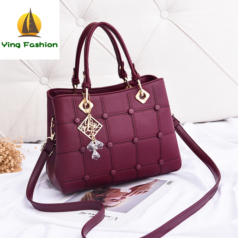 YING FASHION Casual Women&apos;s Handbags Luxury Shoulder Bag PU High Quality Women Bag HB8789