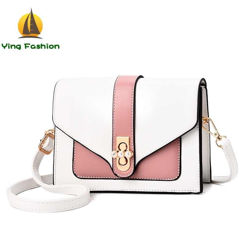 YING FANSHION New Square Crossbody Bags for Women Handbag Printed PU Leather Bags for Lady HB8420