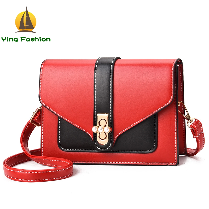 YING FANSHION New Square Crossbody Bags for Women Handbag Printed PU Leather Bags for Lady HB8420