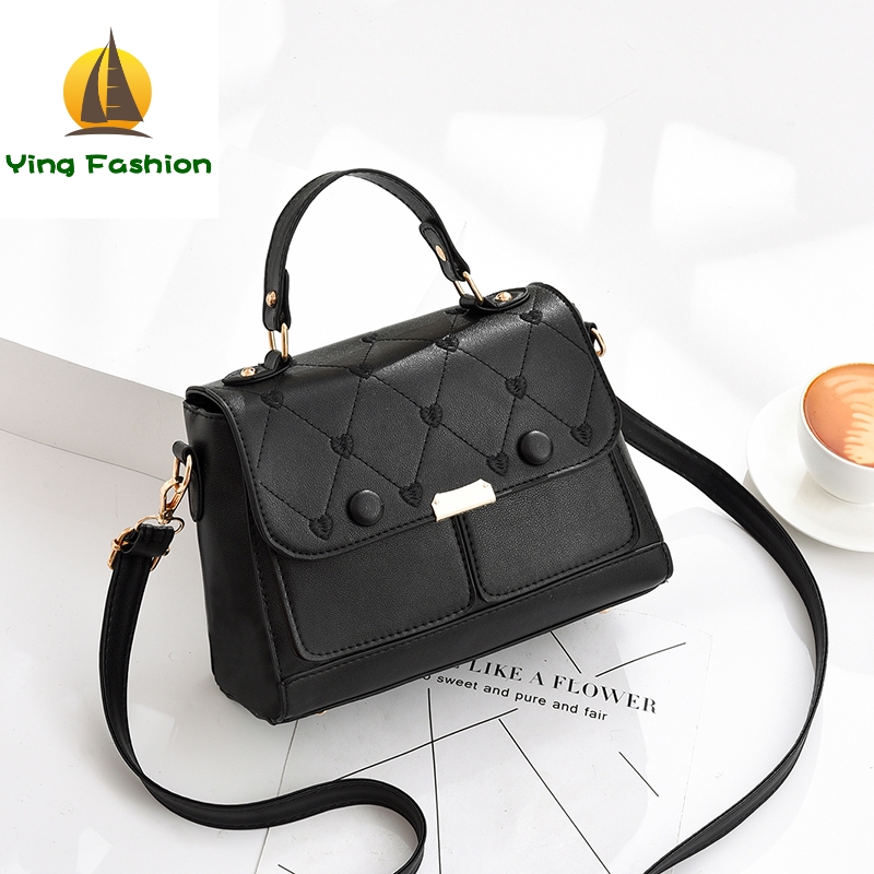 YING FASHION Brand Luxury Handbag Women Shoulder Bags PU Leather Ladies Handbags HB8402