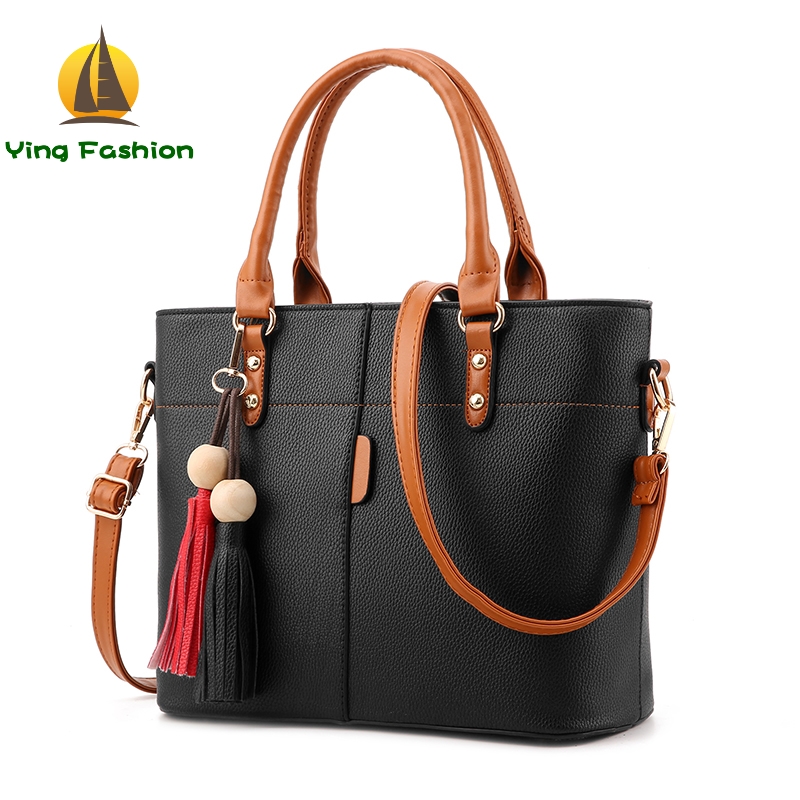YING FASHION New Ladies High Quality Leather Handbags Women Wristlet Bags Shoulder Bags HB8690