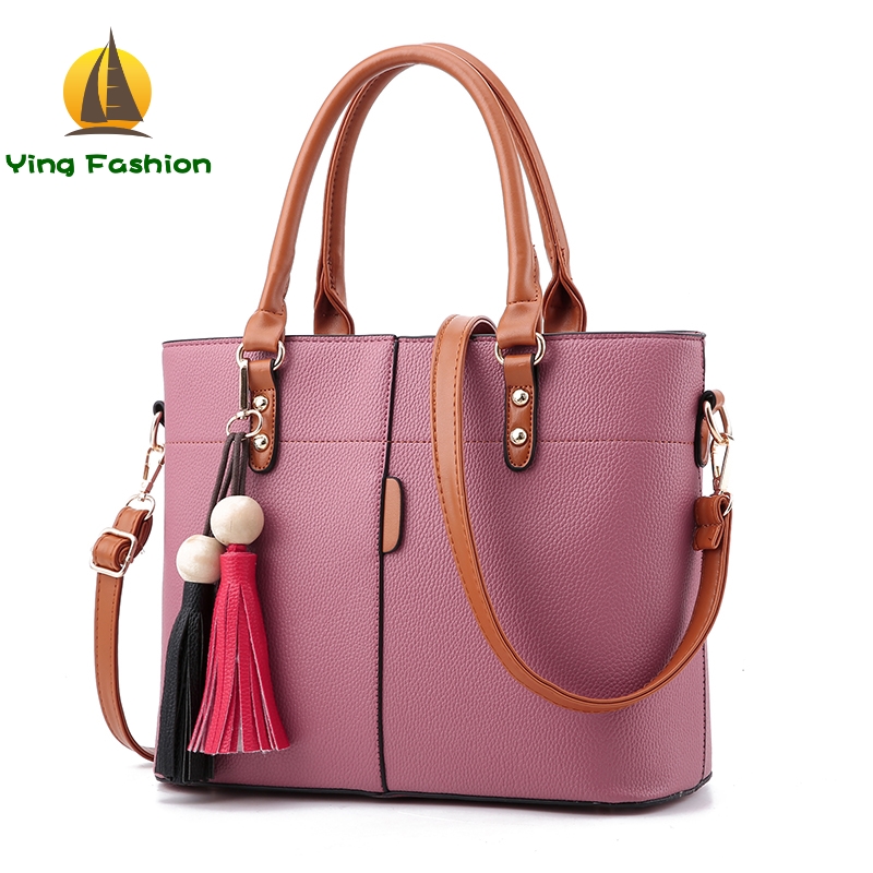 YING FASHION New Ladies High Quality Leather Handbags Women Wristlet Bags Shoulder Bags HB8690