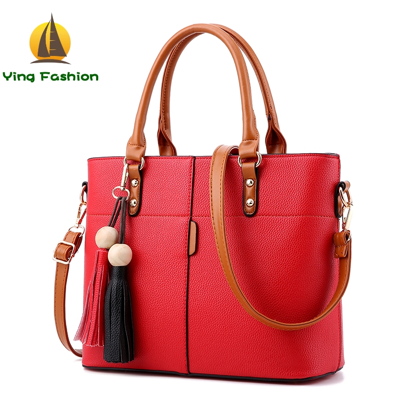 YING FASHION New Ladies High Quality Leather Handbags Women Wristlet Bags Shoulder Bags HB8690