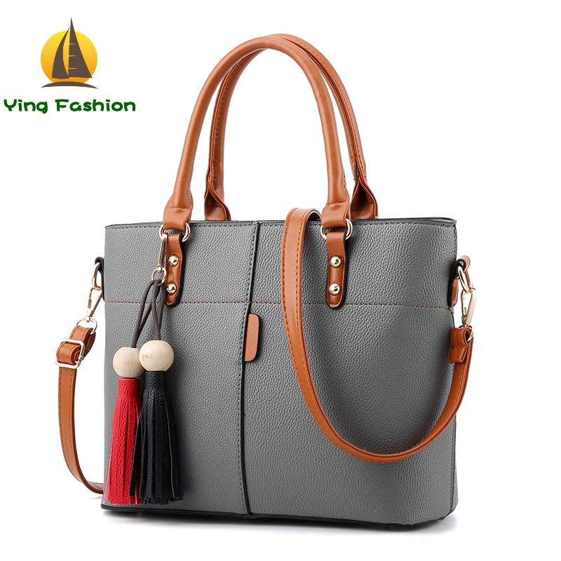 YING FASHION New Ladies High Quality Leather Handbags Women Wristlet Bags Shoulder Bags HB8690