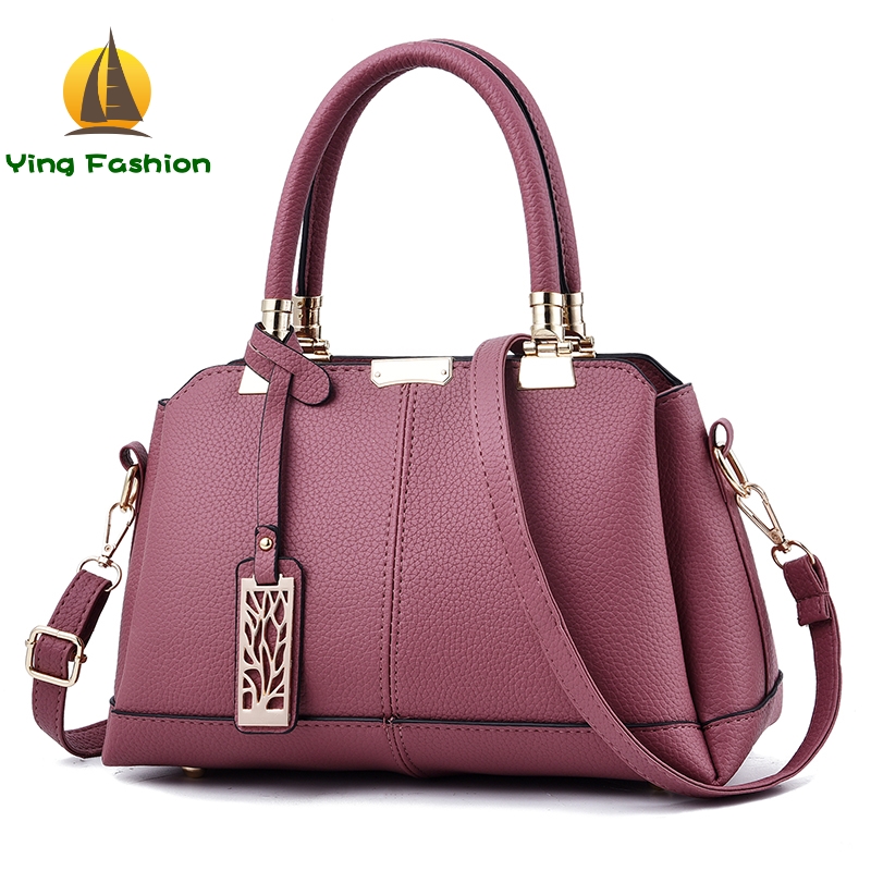 YING FASHION Leather Women Handbags Purses Sequined Soft Messenger Bags for Crossbody Bags HB8632