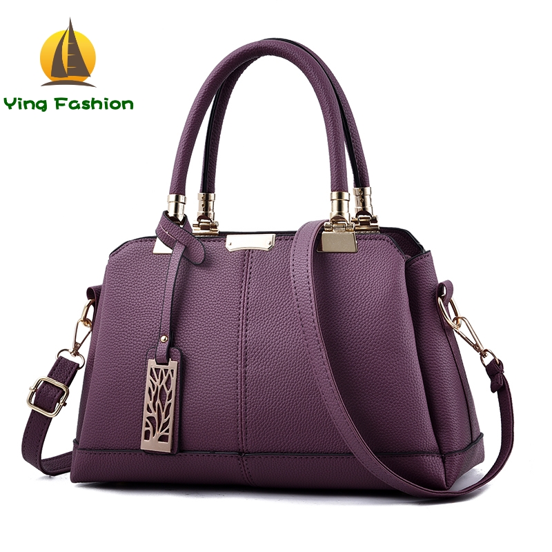 YING FASHION Leather Women Handbags Purses Sequined Soft Messenger Bags for Crossbody Bags HB8632