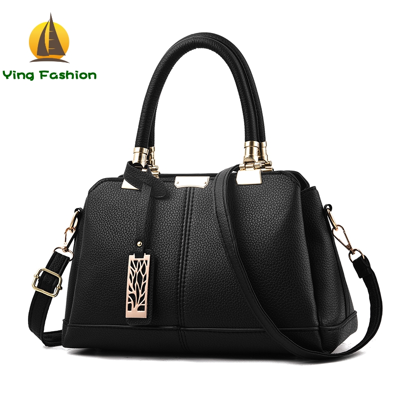 YING FASHION Leather Women Handbags Purses Sequined Soft Messenger Bags for Crossbody Bags HB8632