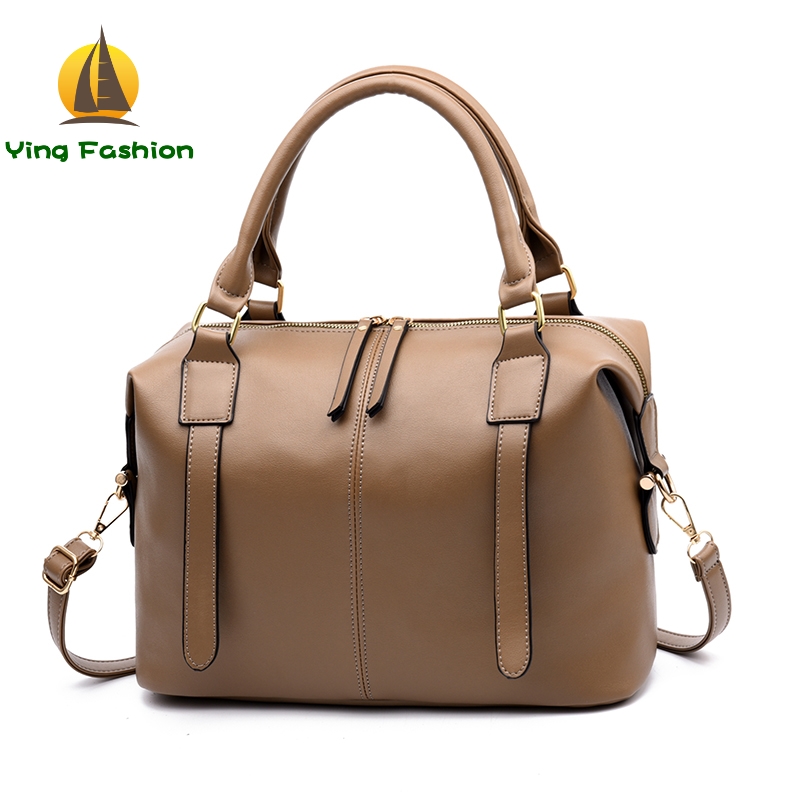 YING FASHION 1PC Set Luxury Oil Shoulder Bag Female Lock Chain Girls Vintage Women Handbags HB8852