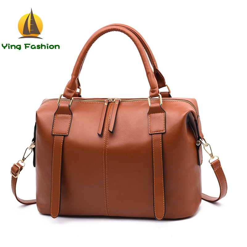 YING FASHION 1PC Set Luxury Oil Shoulder Bag Female Lock Chain Girls Vintage Women Handbags HB8852