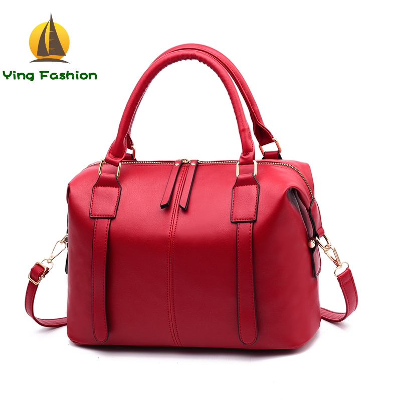 YING FASHION 1PC Set Luxury Oil Shoulder Bag Female Lock Chain Girls Vintage Women Handbags HB8852