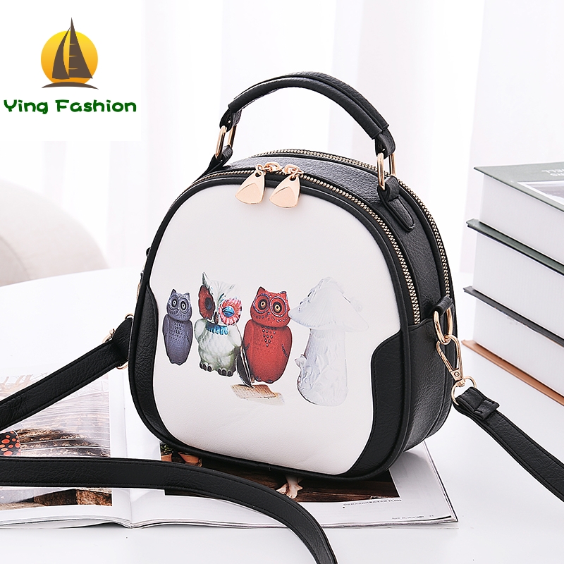 YING FASHION 1PC Set Small Cute Shoulder Bags PU Leather Handbags for Girls Women HB8901