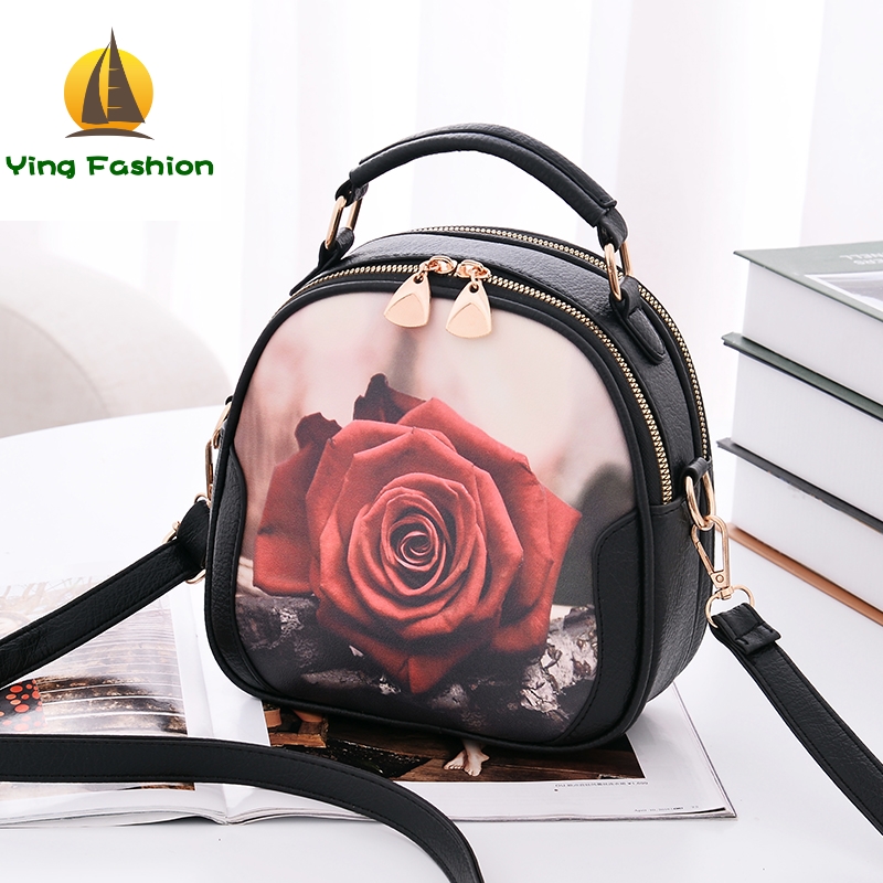 YING FASHION 1PC Set Small Cute Shoulder Bags PU Leather Handbags for Girls Women HB8901