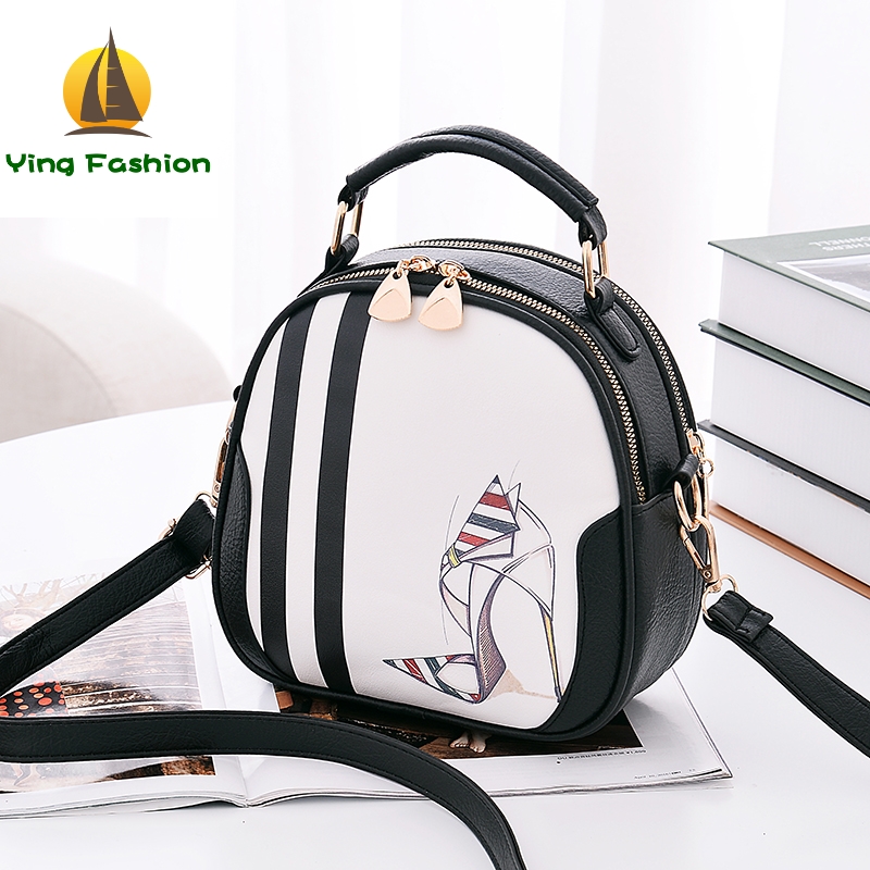 YING FASHION 1PC Set Small Cute Shoulder Bags PU Leather Handbags for Girls Women HB8901