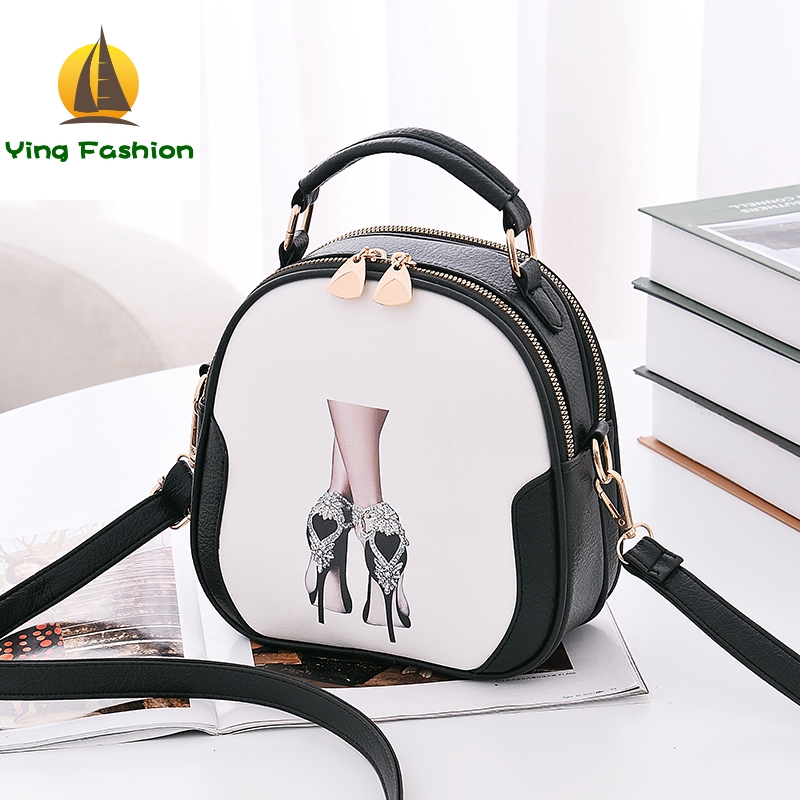 YING FASHION 1PC Set Small Cute Shoulder Bags PU Leather Handbags for Girls Women HB8901