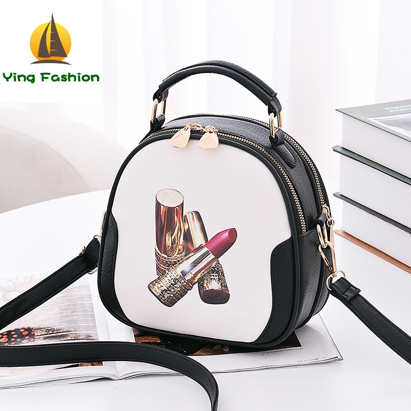 YING FASHION 1PC Set Small Cute Shoulder Bags PU Leather Handbags for Girls Women HB8901