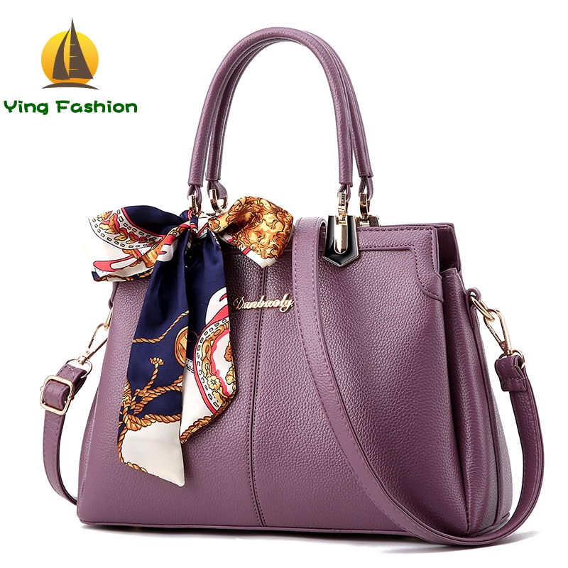 YING FASHION 1PC/ Set Leather Women Handbags Top-Handle Shoulder Bags Ladi HB8650