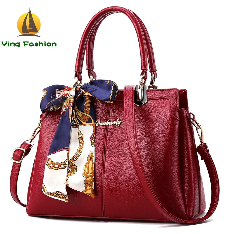 YING FASHION 1PC/ Set Leather Women Handbags Top-Handle Shoulder Bags Ladi HB8650