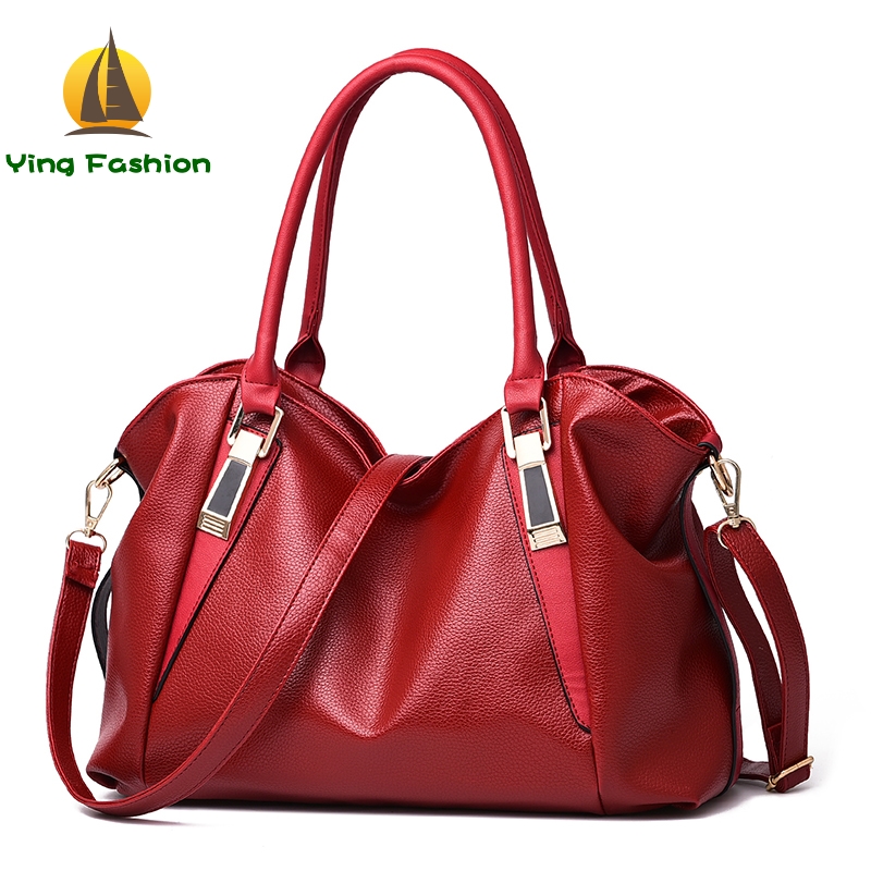 YING FASHION Women Handbag PU Leather Ladies Portable Shoulder Bag Office Ladies Party Bags HB8835