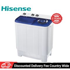 (Special Offer) Hisense 7.5kg WSQB753W Twin-tub Washing Machine White 7.5 kg