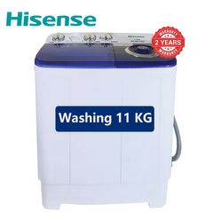 Hisense 11kg Twin-tub Washing Machine WSRB113W White 11KG