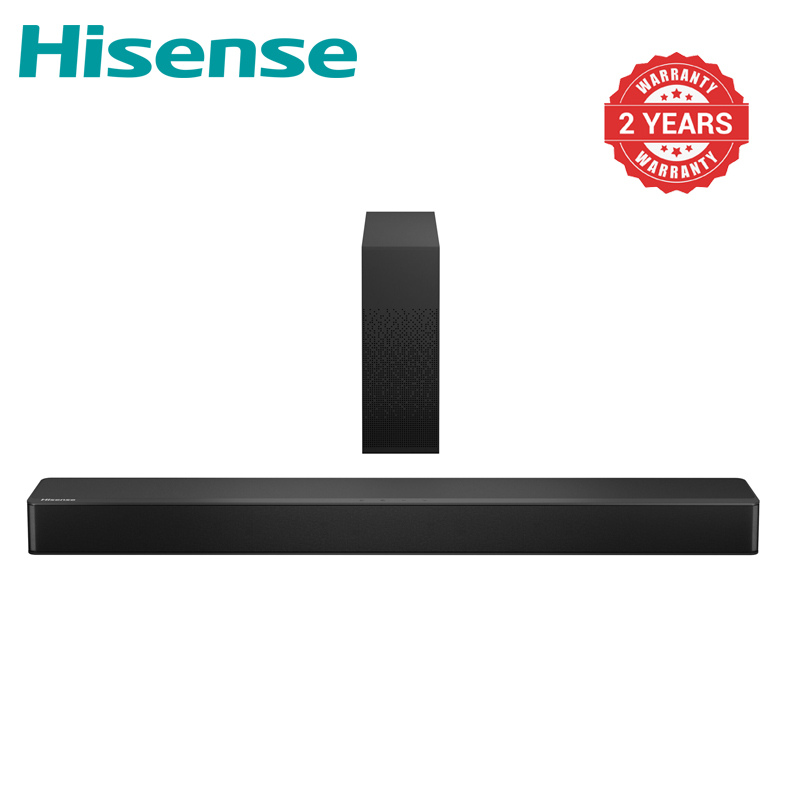 Hisense 2.1CH SOUNDBAR WITH WIRELESS SUBWOOFER HS2100 Woofer Bluetooth Speaker Remote