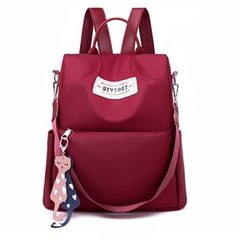 Women Bags Handbags For Ladies Bags Backpack Bookbags Anti-theft Bag Discount On Sale wine red normal