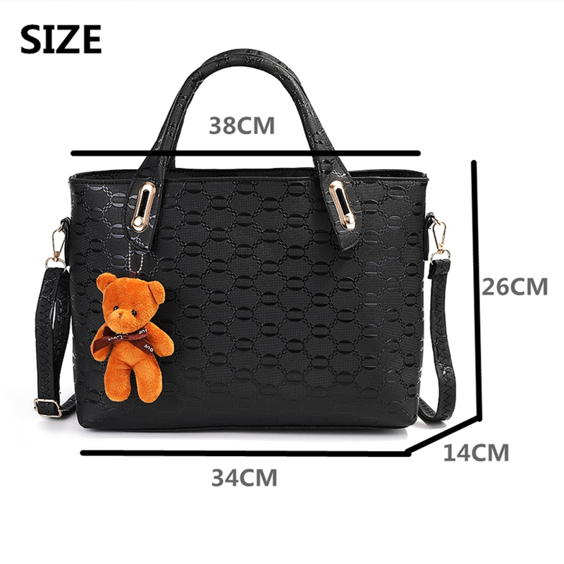 4PCS/Set Women Bags Handbags For Ladies Bags Shoulder Bag Lady Purse Wallet Clutch On Sale