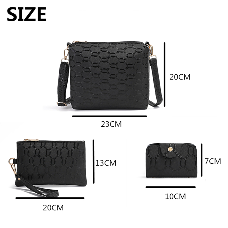 4PCS/Set Women Bags Handbags For Ladies Bags Shoulder Bag Lady Purse Wallet Clutch On Sale