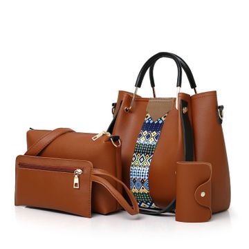 4 PCS/Sets Handbags Women Bags Ladies Bags Purse Crossbody Bag Wallet ...