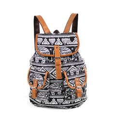 Bags Handbags Women Bags For Ladies Bags Backpack Laptop Bags Bookbags School Bags Retro Canvas Clothes Bags black-white as the picture