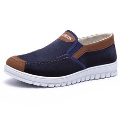 Shoes Men Shoes Loafers Classic Rubber Shoes Men's Shoes Casual Walking Shoes Loafers Slip-On Shoes Blue 41