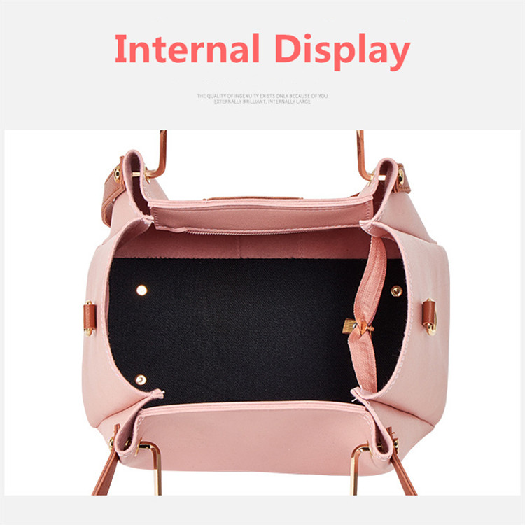 4 PCS/Sets Handbags Women Bags Ladies Bags Purse Crossbody Bag Wallet Shoulder Bags Large Capacity