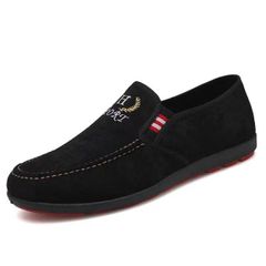 Shoes Men Shoes Loafers Men Shoes Casual for Men Sport Shoes Rubber Shoes New Fashion Discount On Sale Black-Red 40