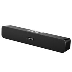 Bluetooth Speaker Portable Sound Bar Wireless Stereo System with USB TF AUX FM Black as the picture