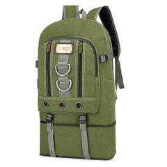 Bags Men Bags Backpacks Travel Bags Outdoor Bags Mountain Climbing Bags Canvas Bookbags School Bags Canvas Leisure Sports Green Large