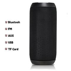 Speaker Bluetooth Speaker Portable Sound FM AUX Bar Wireless Stereo System with USB TF Card Black 4w mini speaker
