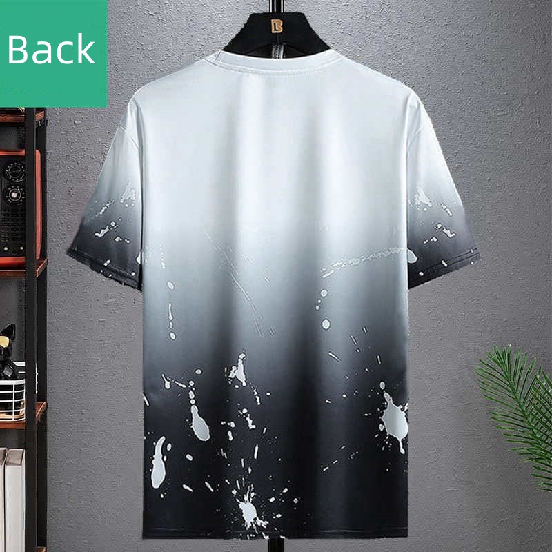 T-Shirts Men tshirts Men Shorts 2 PCS 2 in 1 Polos Men Clothes Shorts T-Shirt Sets Men Suits Fashion Summer Print Round Neck Short Sleeve