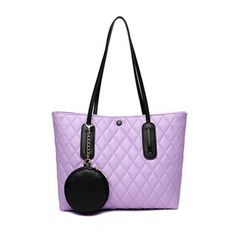 Bags Women Bags Handbags 2 PCS Tote Bags Ladies Bags 2 in 1 Purse Shoulder Bags purple