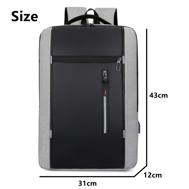 Backpacks for Men Women Bags School Bags Bookbags USB Laptop Bag Notebook Bag Travel Bag Anti-Theft Leisure Nylon Cloth Bags