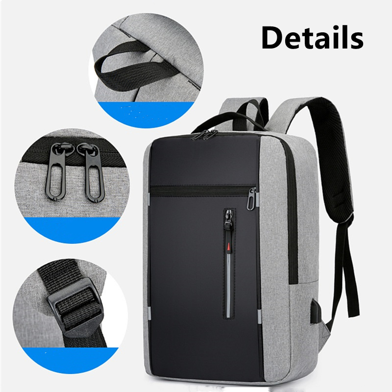 Backpacks for Men Women Bags School Bags Bookbags USB Laptop Bag Notebook Bag Travel Bag Anti-Theft Leisure Nylon Cloth Bags