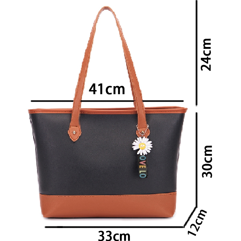 4Pcs/Sets Women Bags Handbag For Lady Tote Bags Retro Elegant Large Capacity Shoulder Bag Big Discount