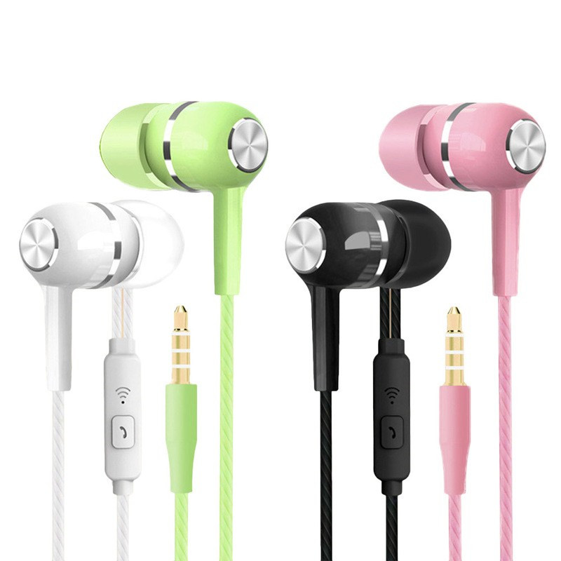 2019 New Wired Subwoofer 3.5mm Crack Color Headphones Earphones With Microphone Handsfree