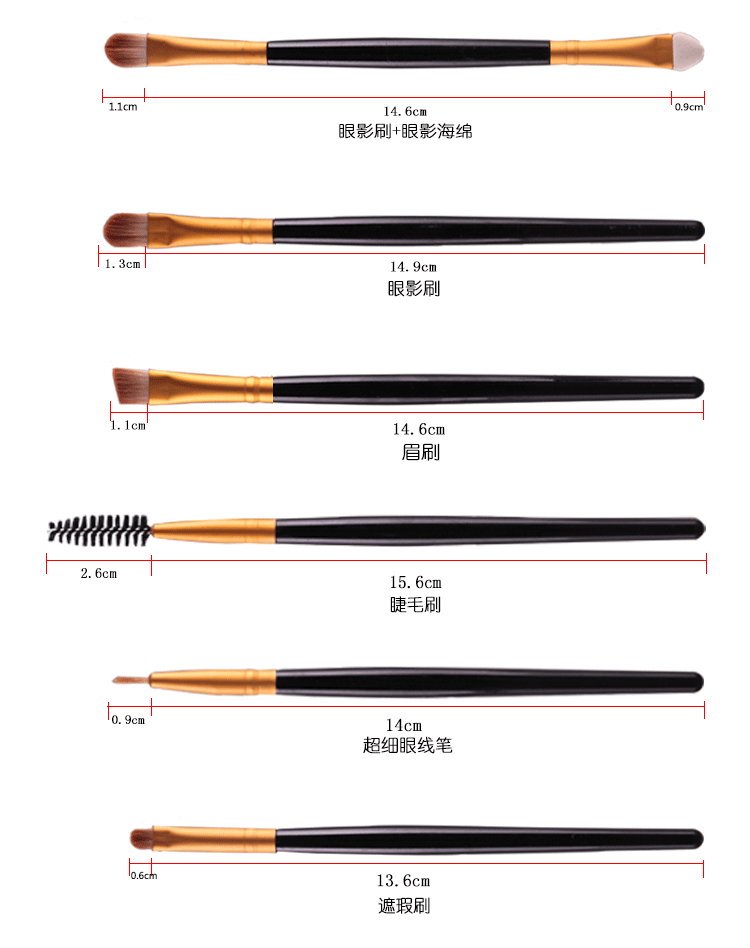 20Pcs/Set Makeup Brushes Powder Brush/Eye Shadow Brush/Eyebrow Brush/Lip Brush Makeup Beauty