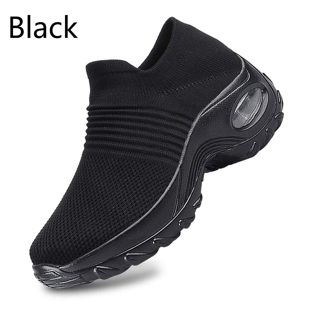MINIQ Women Sport Running Shoes Air Cushion Breathable Soft Athletics Jogging Sport Slip-on Sneakers